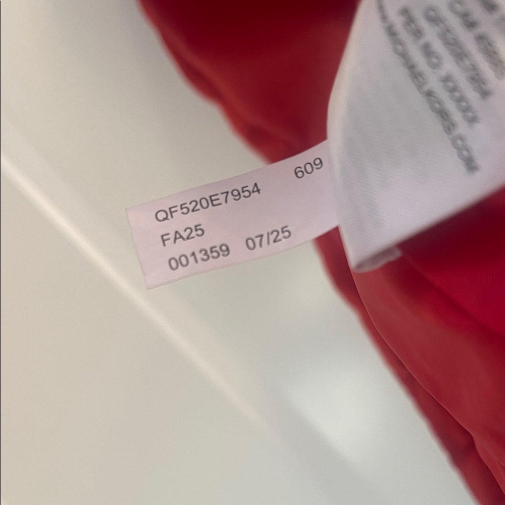 Michael Kors Red Puffer Vest - Picture 7 of 10